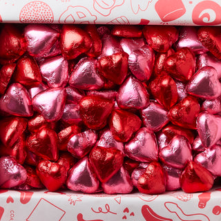 1kg Foiled Hearts - Gift Box