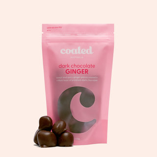 Dark Chocolate Coated Ginger - Coated Australia - Melbourne Chocolates