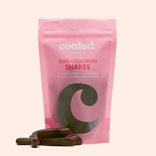 Dark Chocolate Coated Snakes - Coated Australia - Melbourne Chocolates