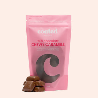 Milk Chocolate Coated Chewy Caramels - Coated Australia - Melbourne Chocolates