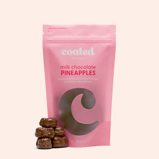 Milk Chocolate Coated Pineapples - Coated Australia - Melbourne Chocolates
