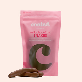 Milk Chocolate Coated Snakes - Coated Australia - Melbourne Chocolates