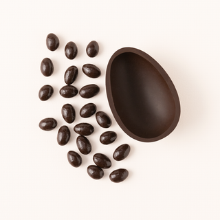 Dark Chocolate Almonds in Half Egg