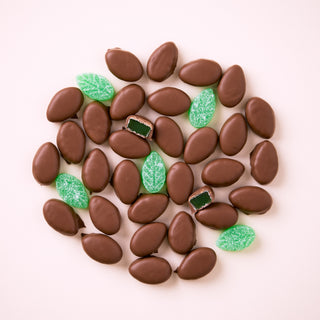 Milk Chocolate Mint Leaves