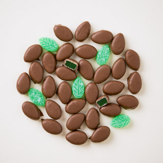 Milk Chocolate Mint Leaves