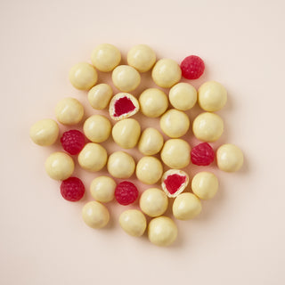 White Chocolate Raspberries