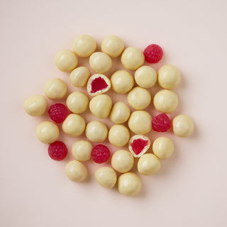 White Chocolate Raspberries