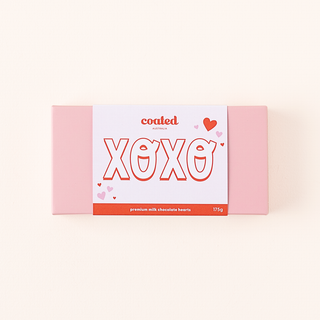 XOXO Gift Box with Milk Chocolate Hearts