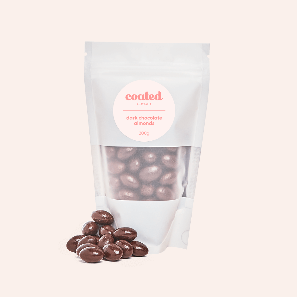 Dark Chocolate Almonds - Coated Australia
